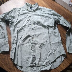 Ralph Lauren Long Sleeve Button Down Shirt Men's 16.5 34/35, 100% Cotton Vintage